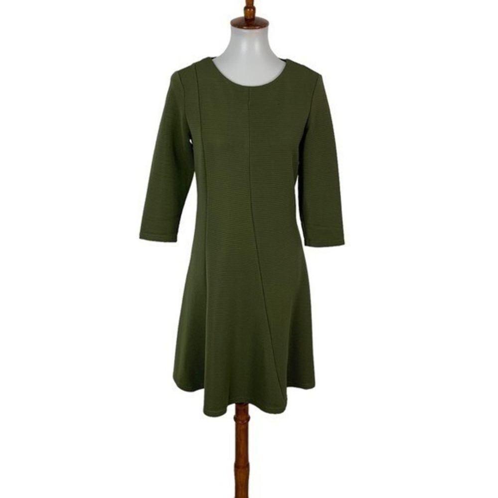 ASOS VILA Clothes Women's Dress Small Green Long Sleeve Career Back Zip